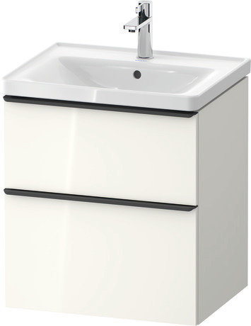 Furniture washbasin with vanity unit, DE0147022220000 White High Gloss Decor, Set article: Washbasin, Vanity unit wall-mounted, Article no.: 2367600000, DE4359022220000, Rectangular, Number of basins: 1, Square, Number of drawers: 2, Number of washing areas: 1Middle, High Gloss, Number of drawers: 2