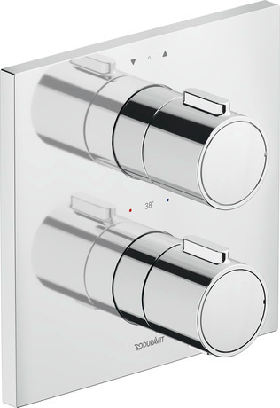 Thermostat for concealed installation, 2 outlets, MH4200006A10 Chrome, Flow rate (3 bar): 24 l/min