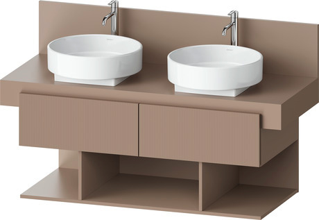Base sottolavabo sospesa per consolle, BA50270JFIF0000 Frontale: Umbra strutturato opaco, Bilaminato, Corpo: Umbra opaco, Bilaminato