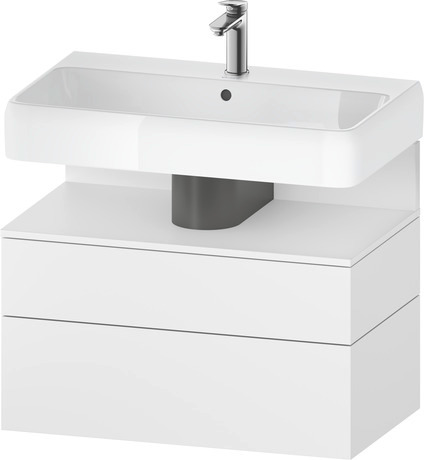 Wastafelonderbouw hangend, QA4394018180000 Wit Mat Decor, Nis: Wit Mat, Decor