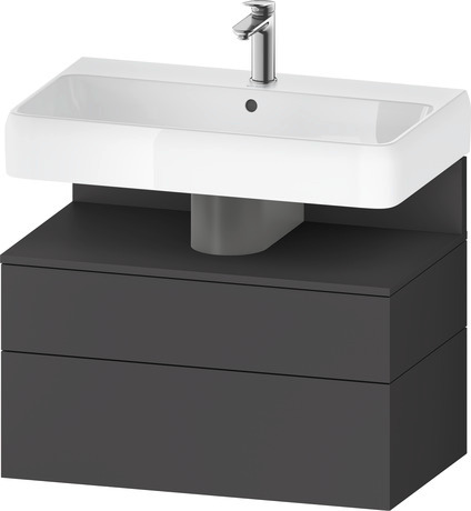 Wastafelonderbouw hangend, QA4394049490000 Grafiet Mat Decor, Nis: Grafiet Mat, Decor