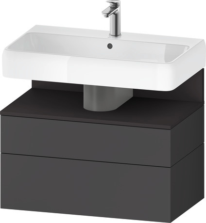 Wastafelonderbouw hangend, QA4394080490000 Grafiet Mat Decor, Nis: Grafiet Supermat, Decor