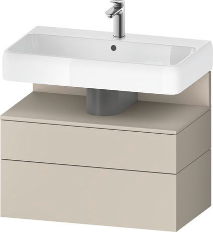Wastafelonderbouw hangend, QA4394083830000 Taupe Supermat Decor, Nis: Taupe Supermat, Decor