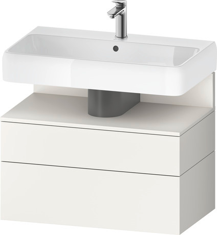 Wastafelonderbouw hangend, QA4394084840000 Wit Supermat Decor, Nis: Wit Supermat, Decor