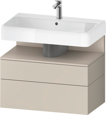 Wastafelonderbouw hangend, QA4394091830000 Taupe Supermat Decor, Nis: Taupe Mat, Decor