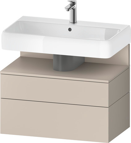 Wastafelonderbouw hangend, QA4394091910000 Taupe Mat Decor, Nis: Taupe Mat, Decor