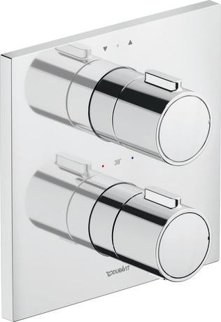 Manhattan - Thermostat for concealed installation, 2 outlets