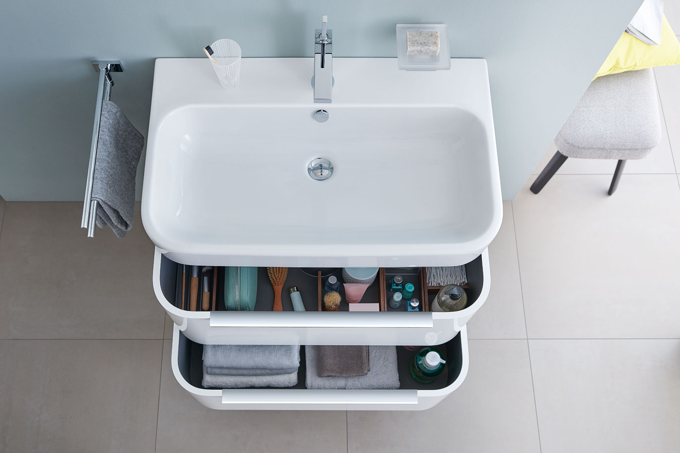 Duravit Badserie Happy D.2 Waschbecken mit Unterschrank