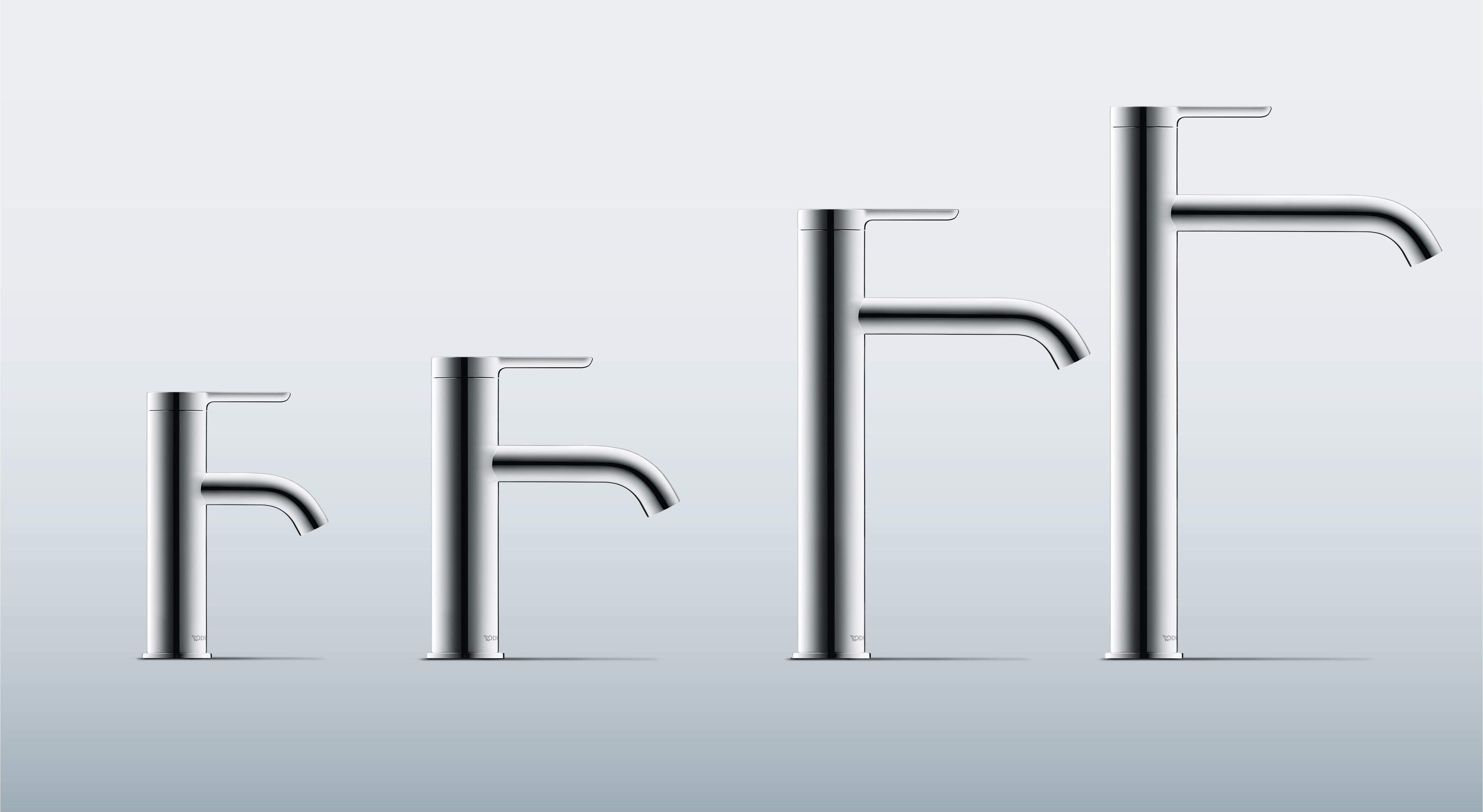 Different sizes of Duravit C1 faucets
