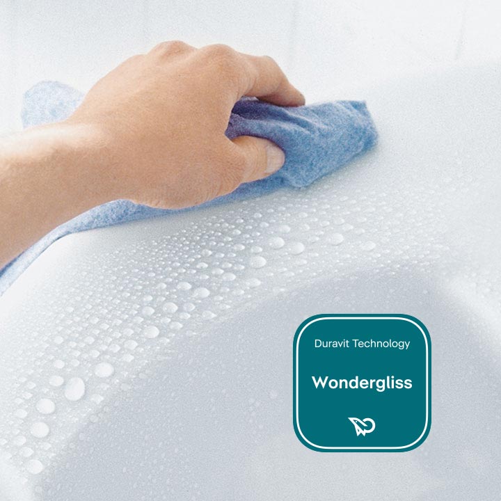 WonderGliss surface of a Duravit ceramic
