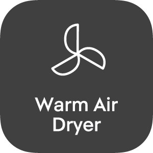SensoWash® Classic function Warm air dryer