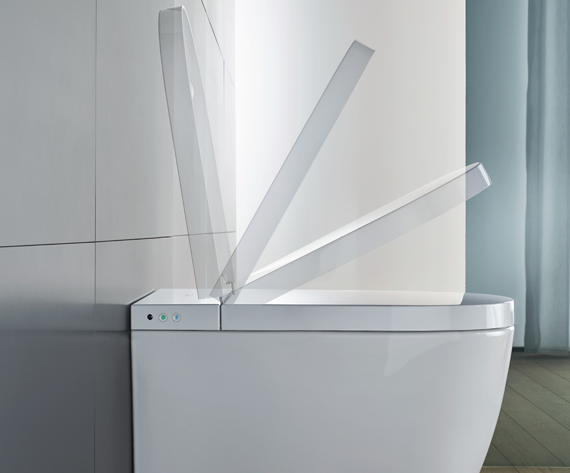 Absenkautomatik eines Duravit SensoWash Dusch-Wc's