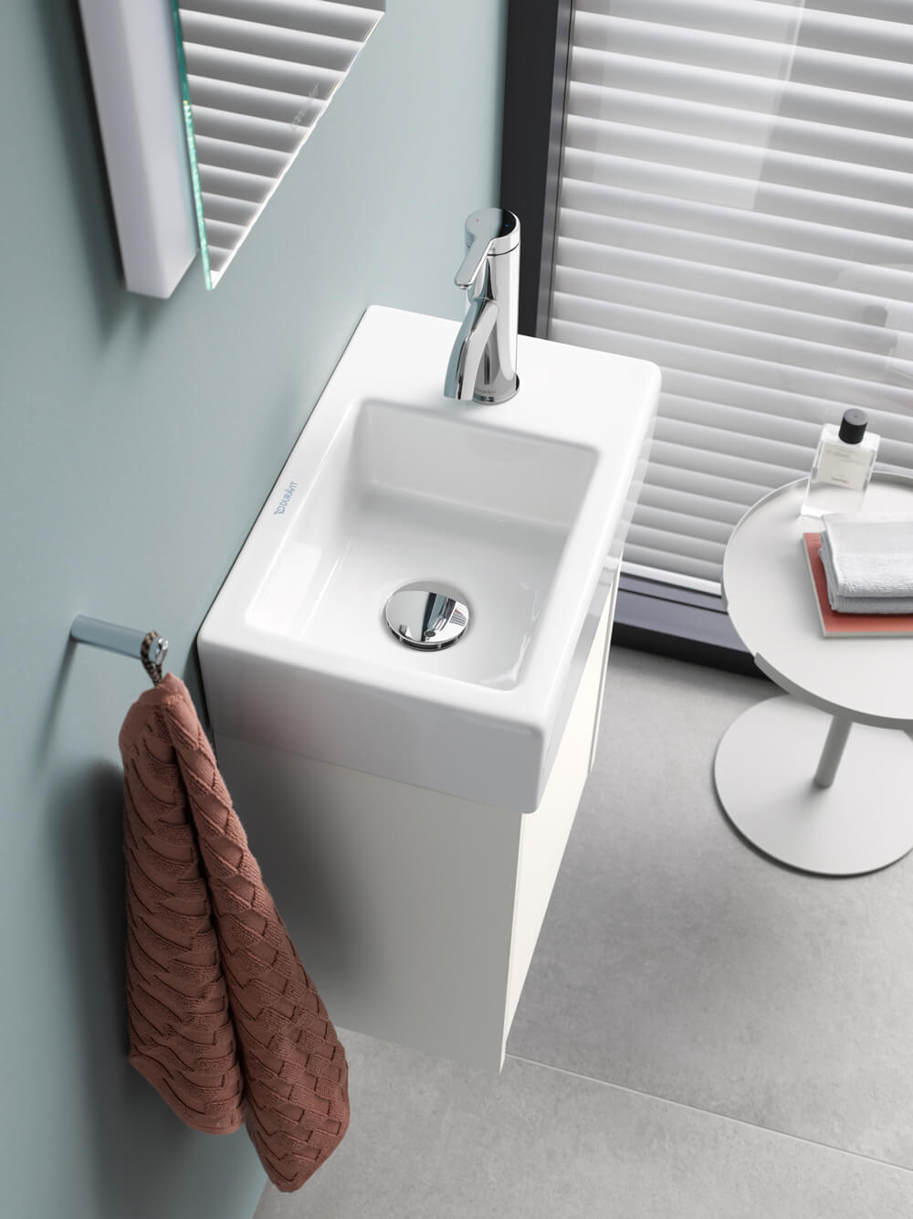 Washbasin with Ketho.2 washbasin cabinet
