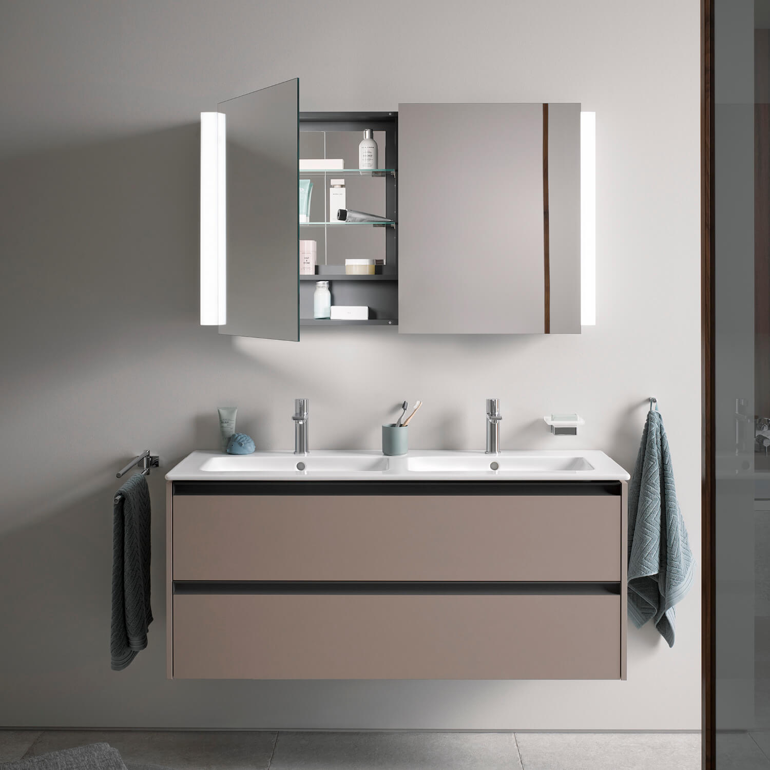 BATHROOM VANITY CABINET MIRRORED newest