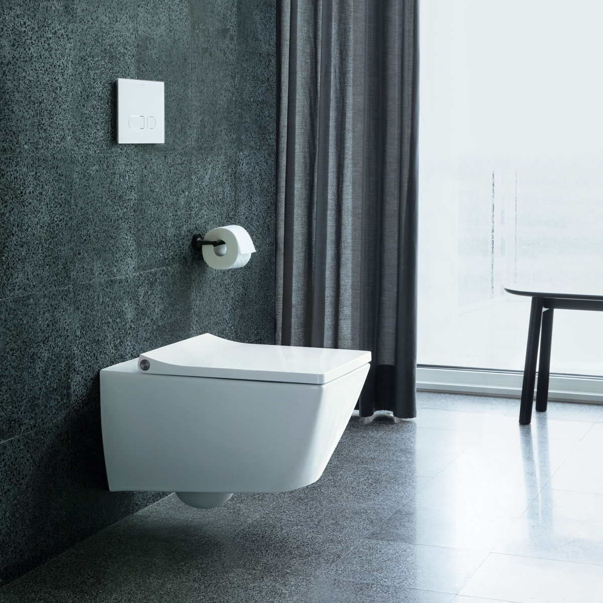 Square Viu toilet wall mounted