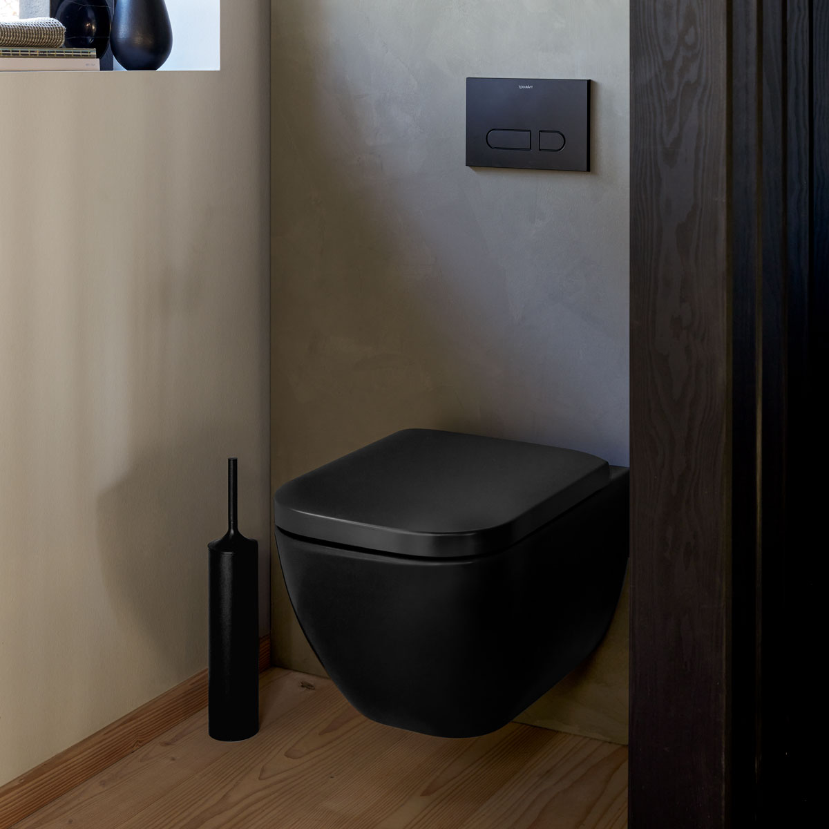 Black Happy D.2 toilet wall mounted