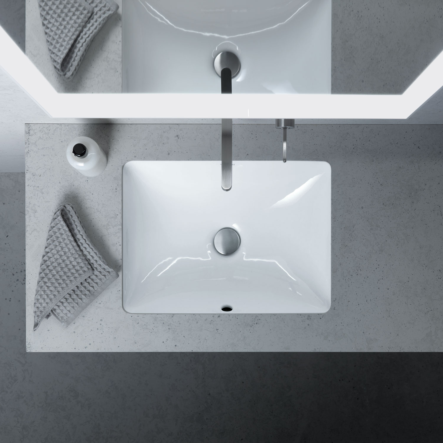 Me by Starck Einbauwaschtisch von oben