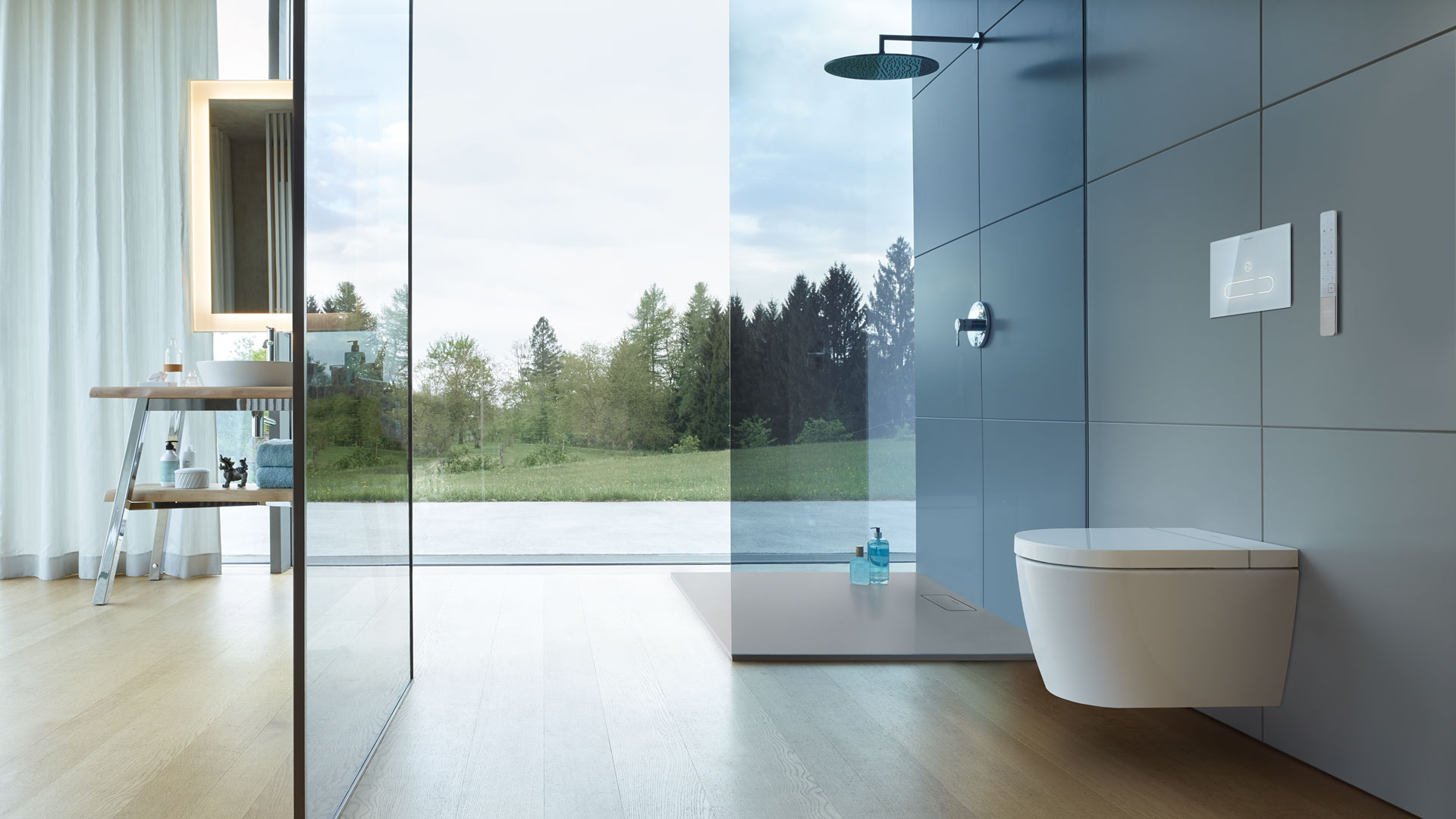 Bathroom with toilet and shower
