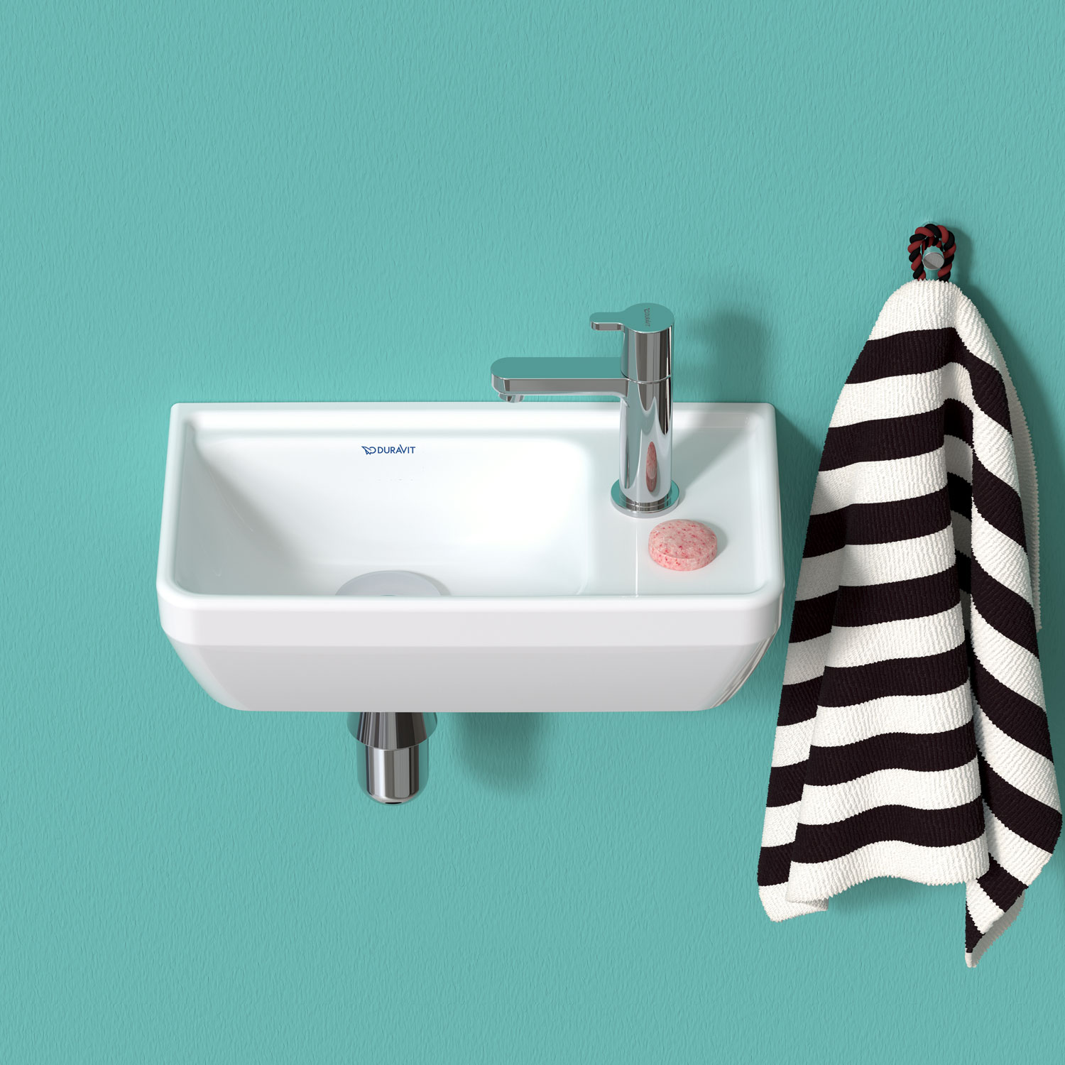 B2 pillar tap on handrinse basin
