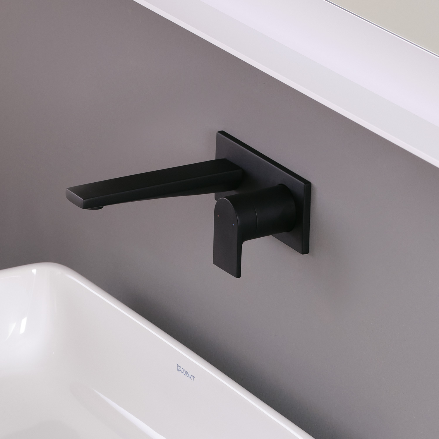 Tulum single-lever washbasin mixer in matt black
