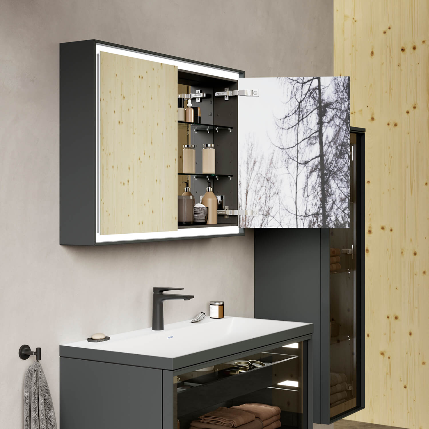 Vitrium mirror cabinet rectangular
