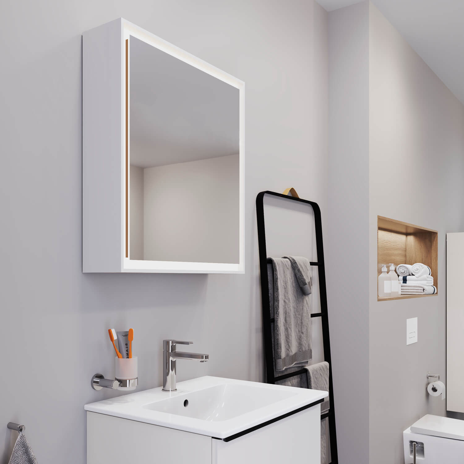 L-Cube Mirror Cabinet
