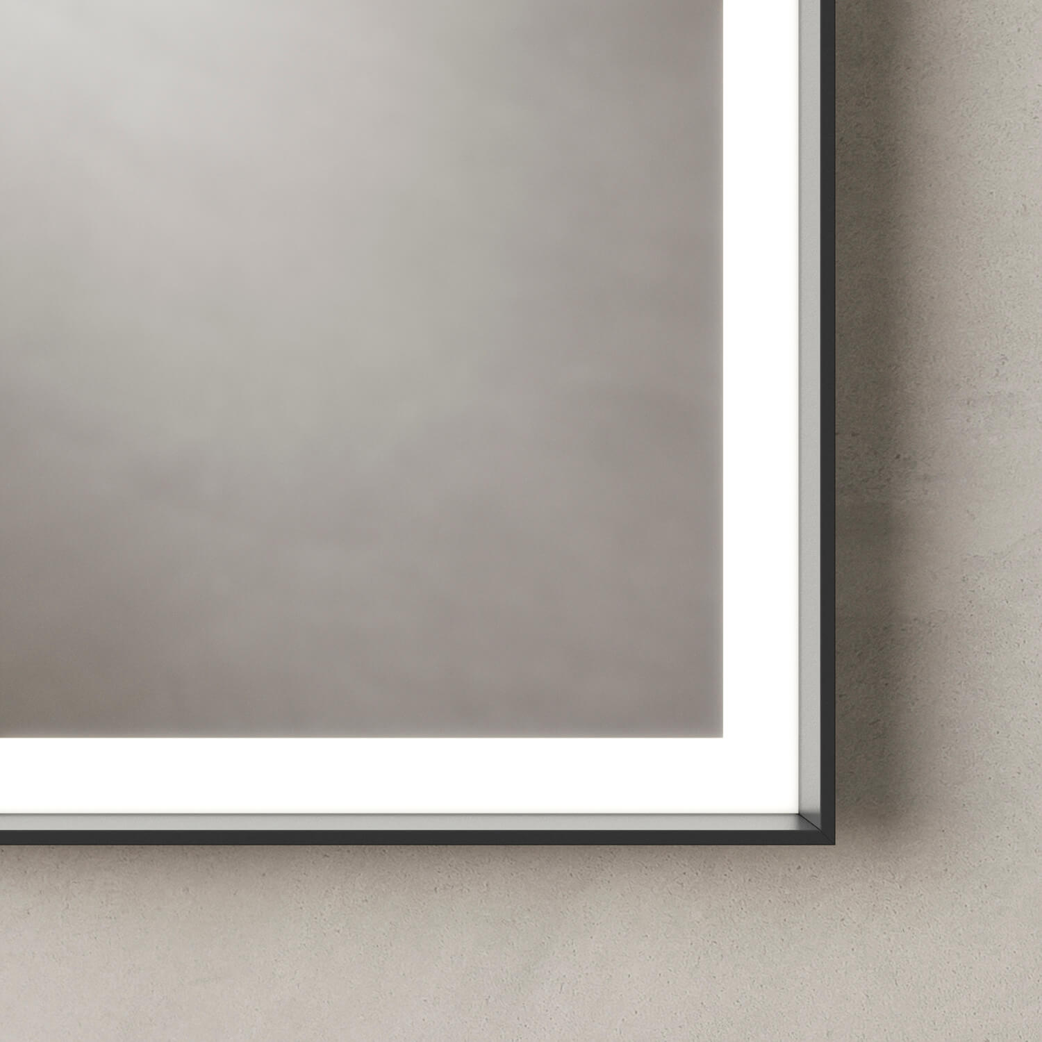 L-Cube mirror with an all-round, energy-saving LED light source