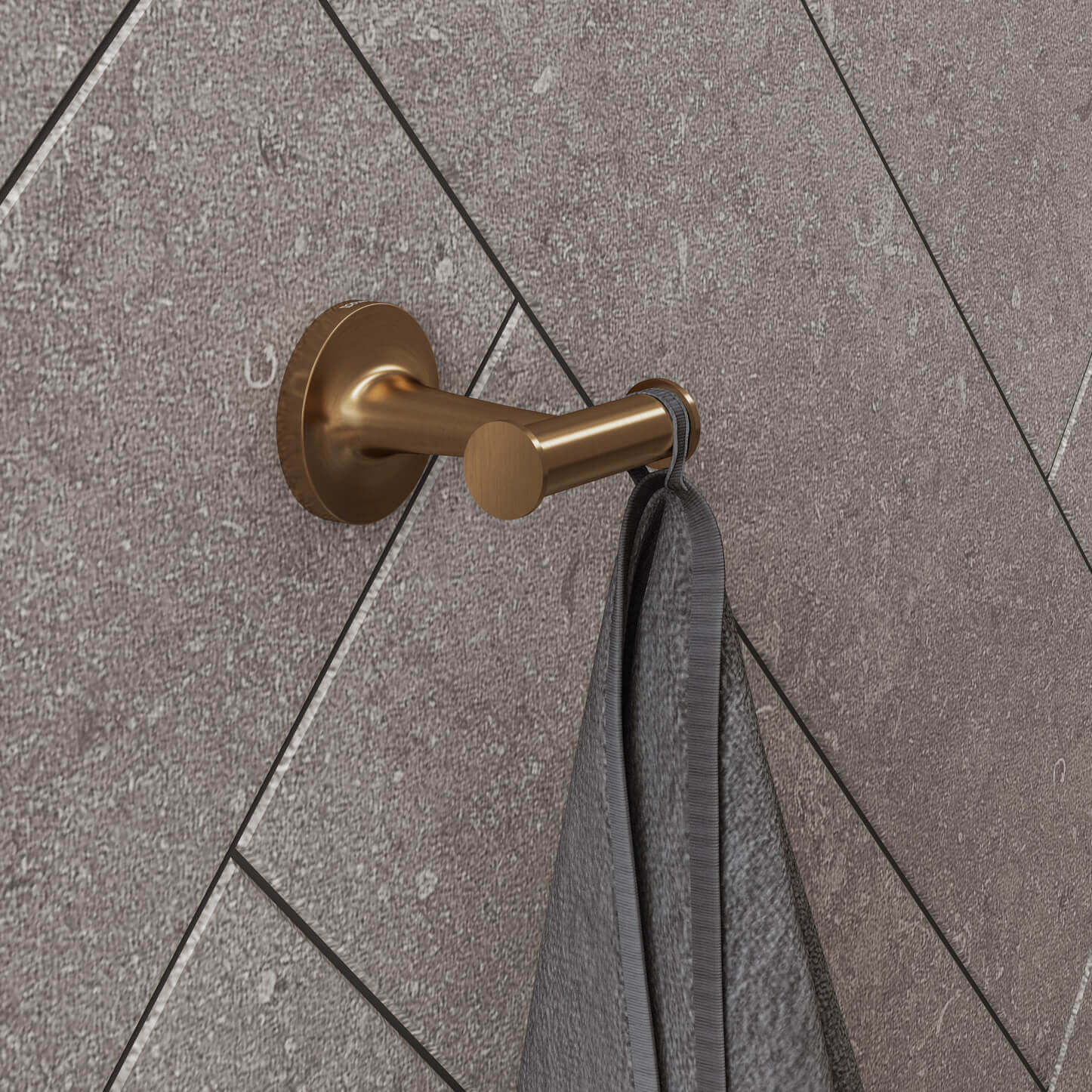 Starck T towel hook in bronze brushed