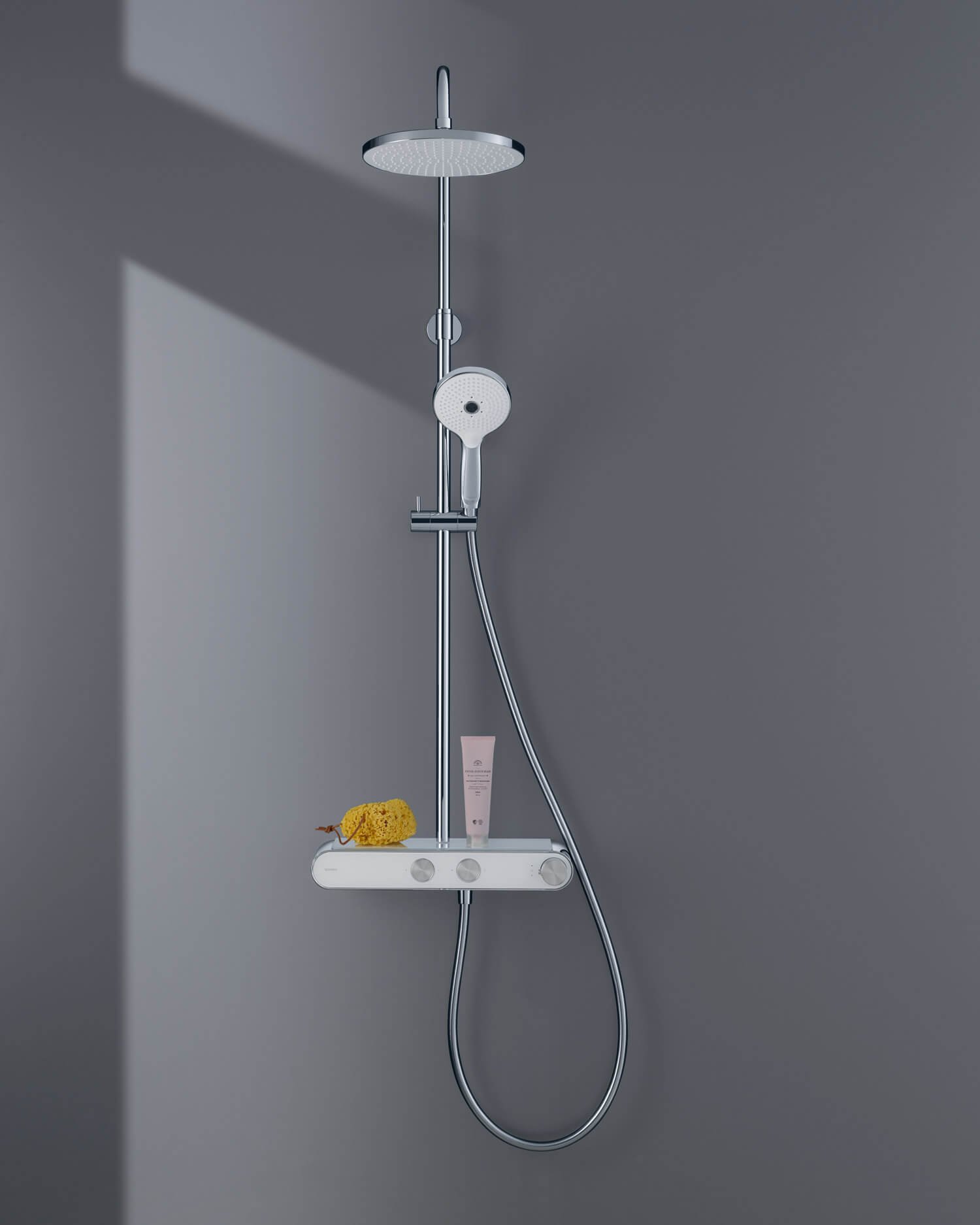 Shower System Shelf 1050 in timeless modern look
