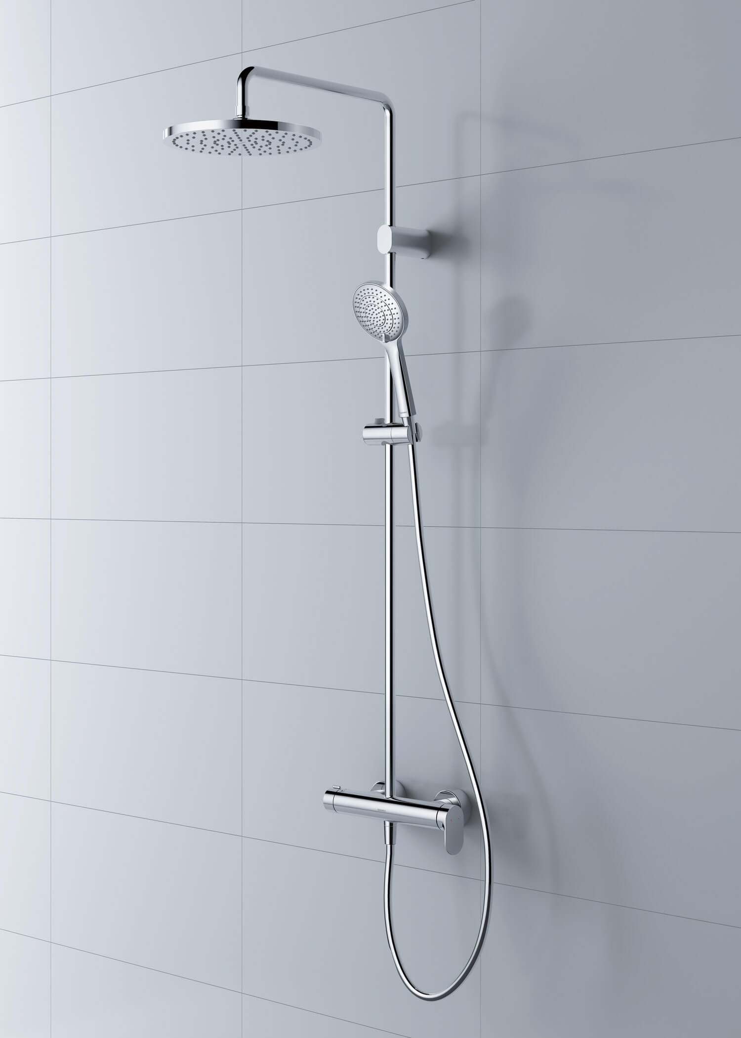 Shower System in chrome
