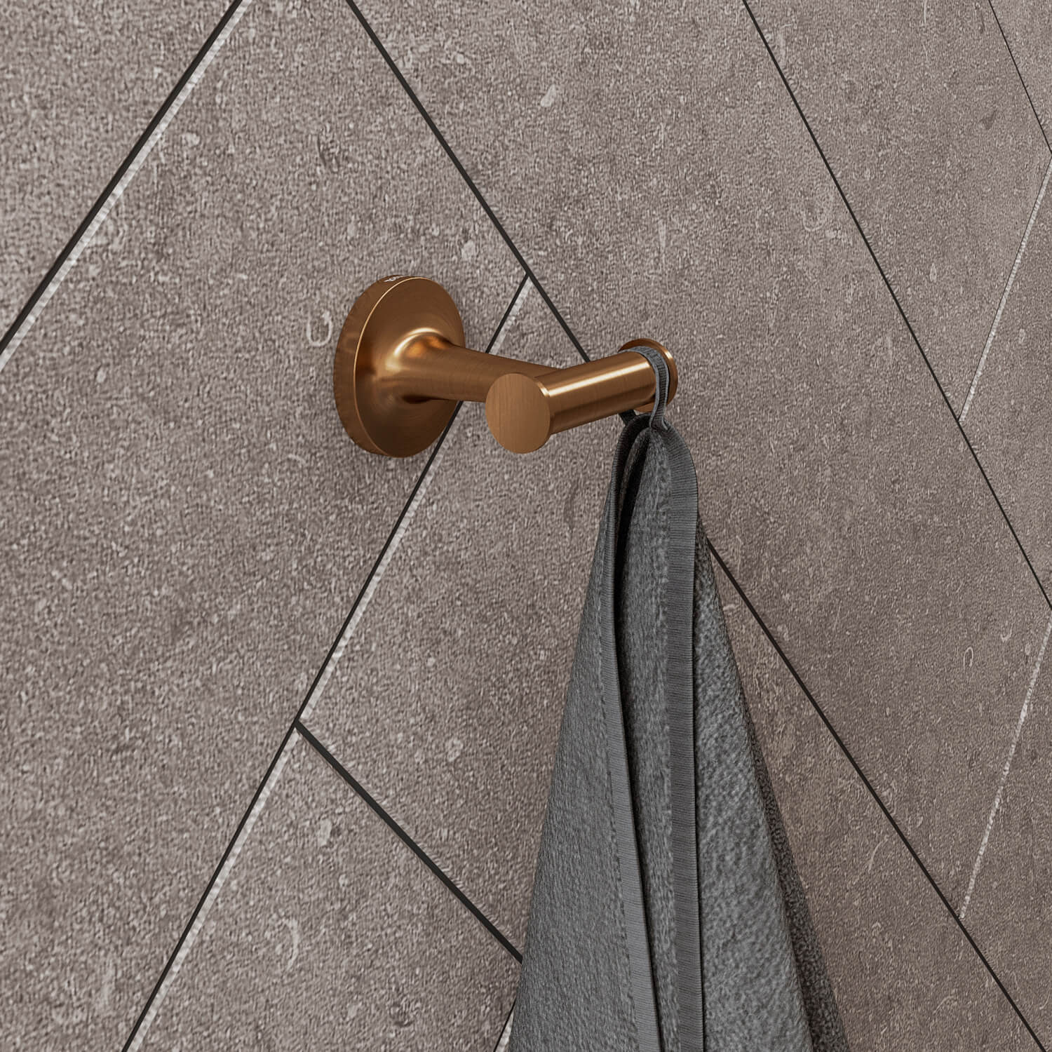 Starck T towel hook in bronze brushed