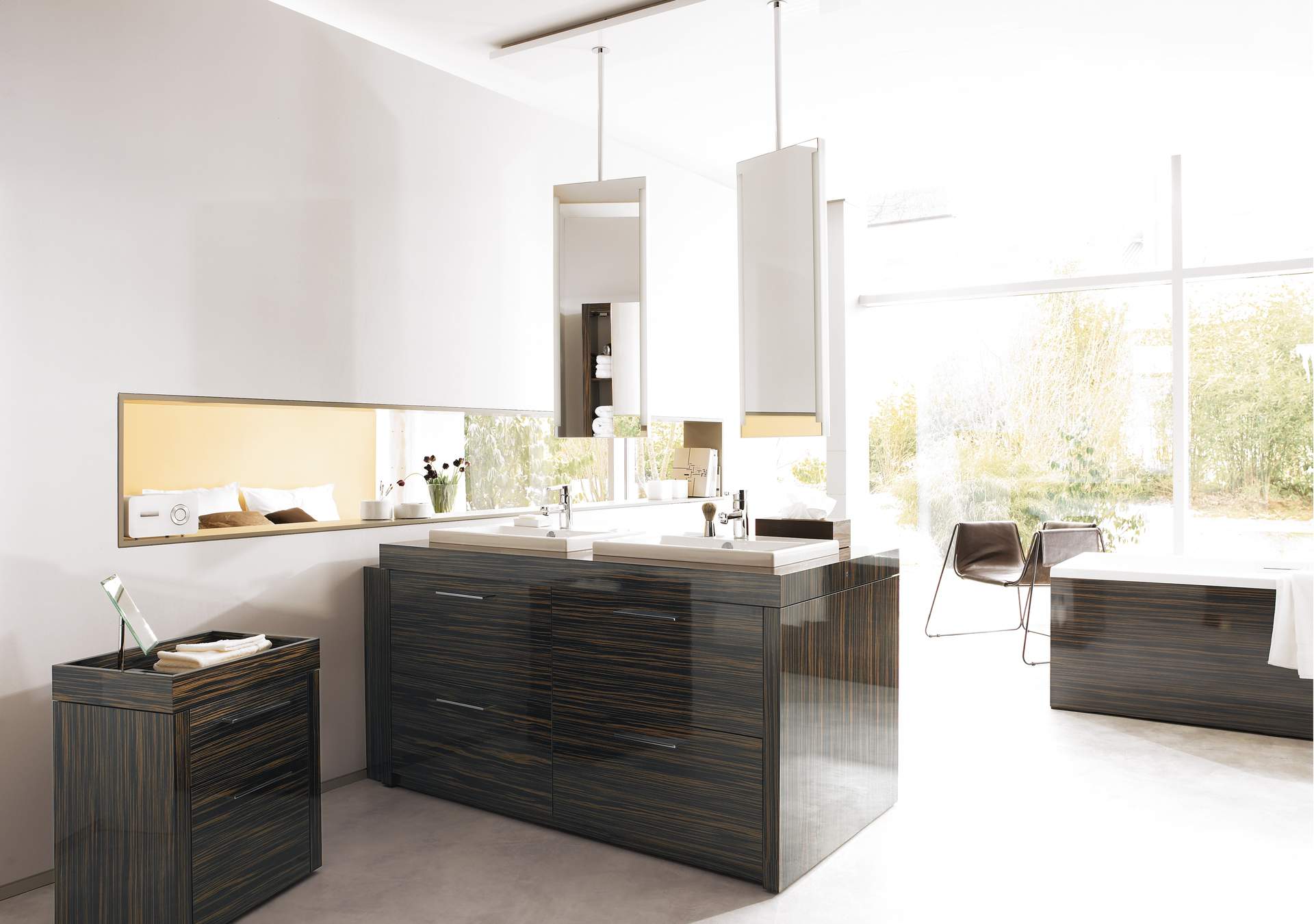 Barrier-free bathroom with height toilet
