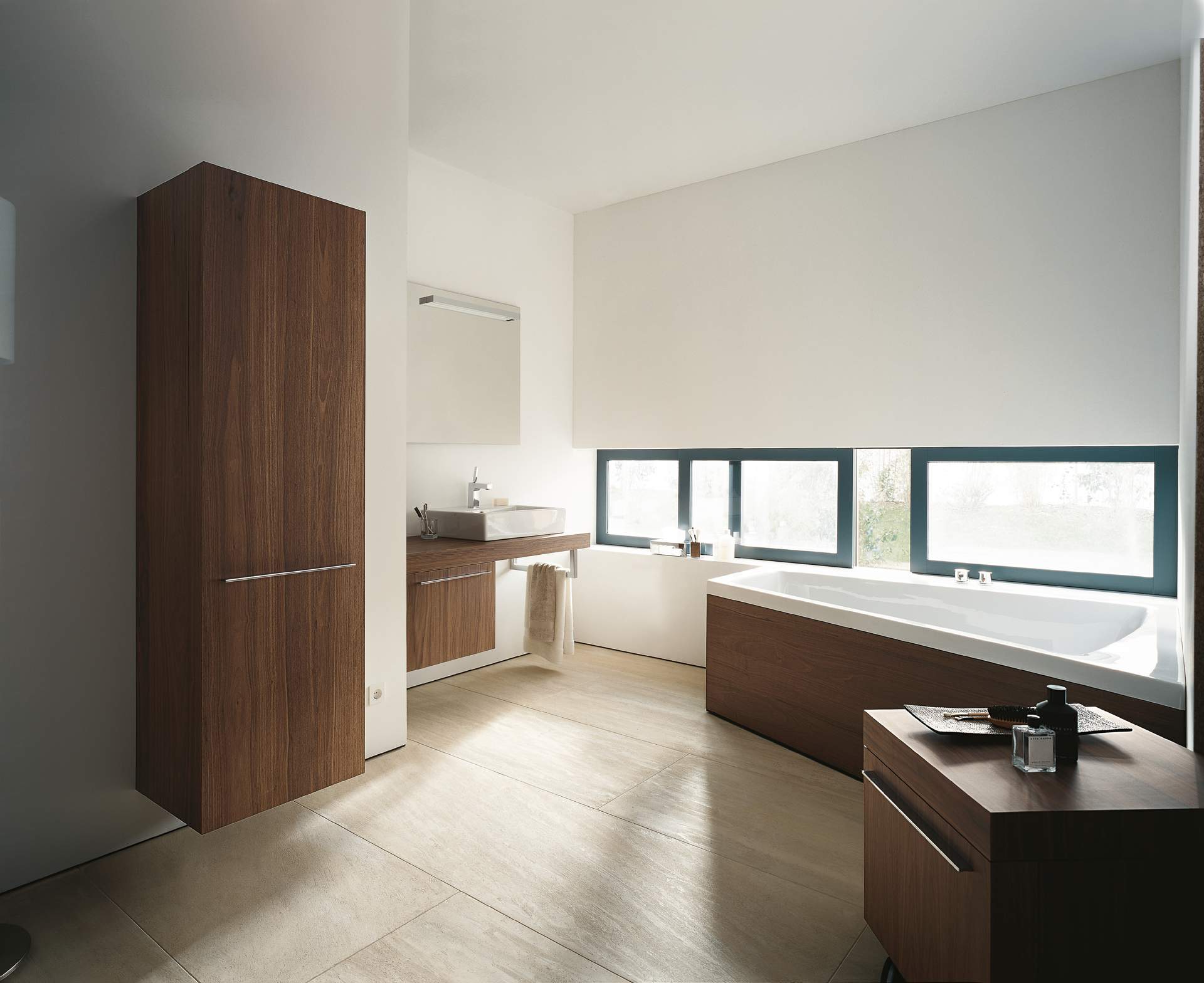 Barrier-free bathroom with height toilet
