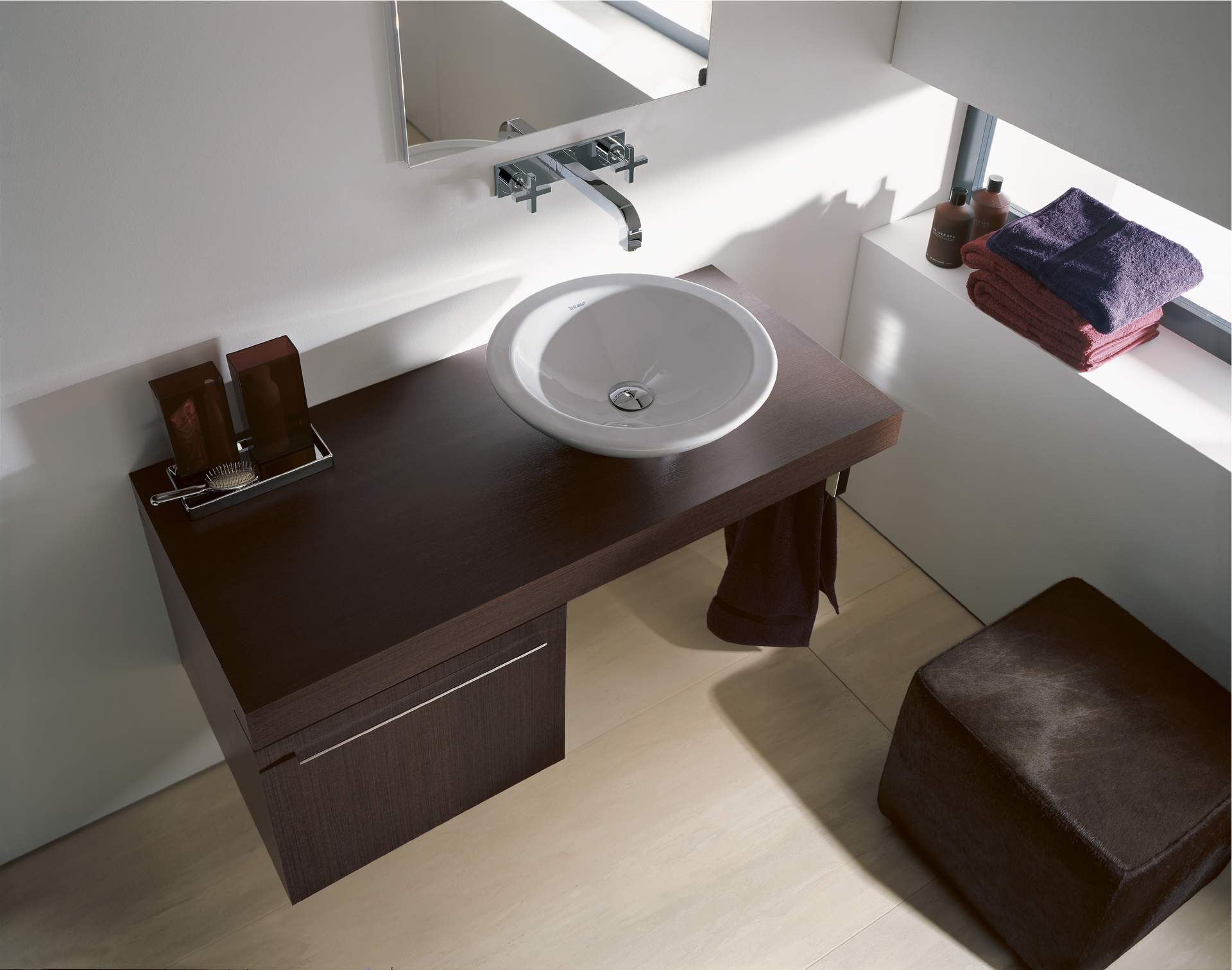 Barrier-free bathroom with height toilet
