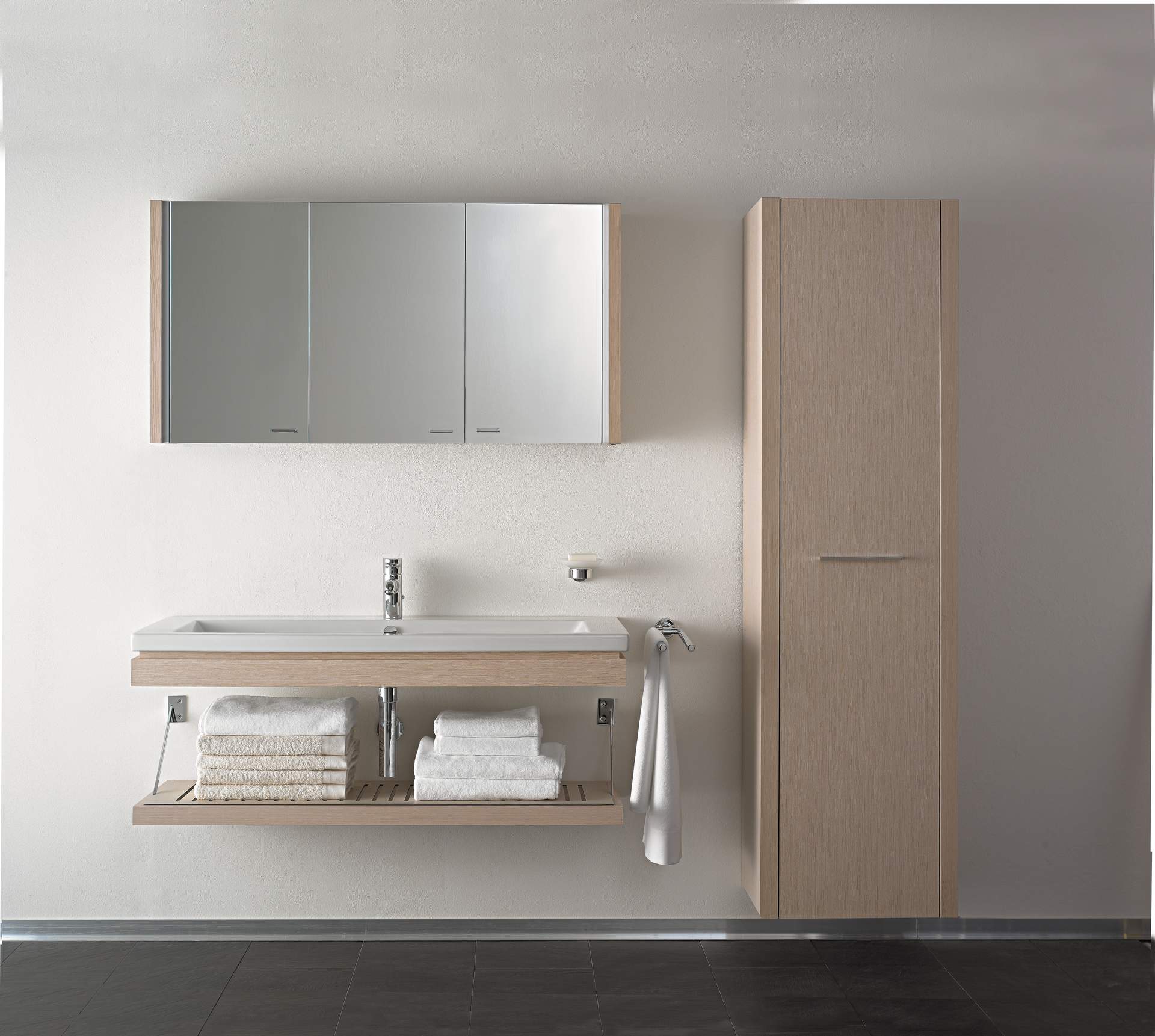 Barrier-free bathroom with height toilet
