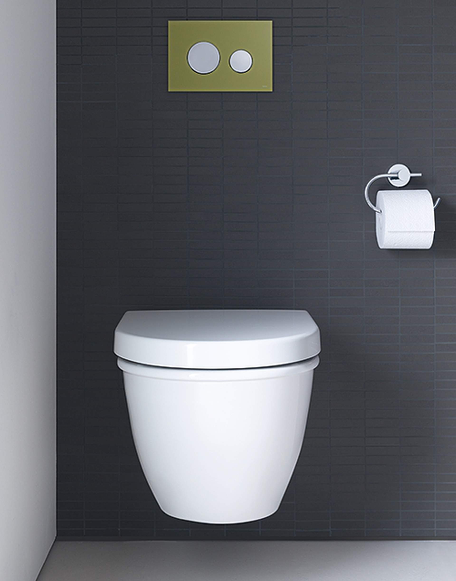 Barrier-free bathroom with height toilet
