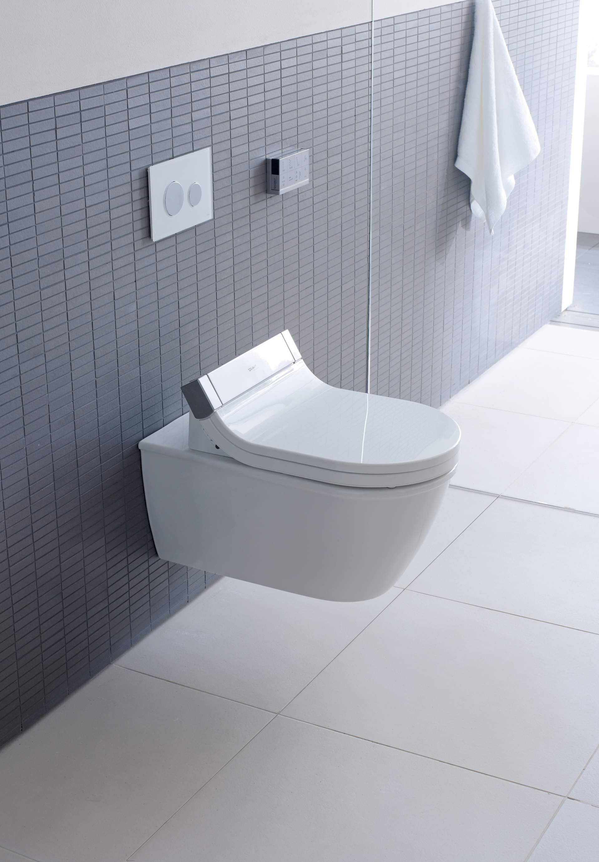 Barrier-free bathroom with height toilet
