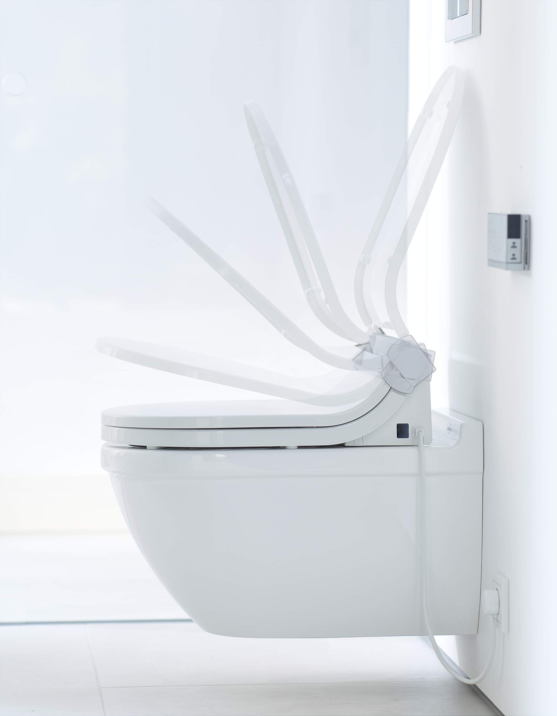 Barrier-free bathroom with height toilet
