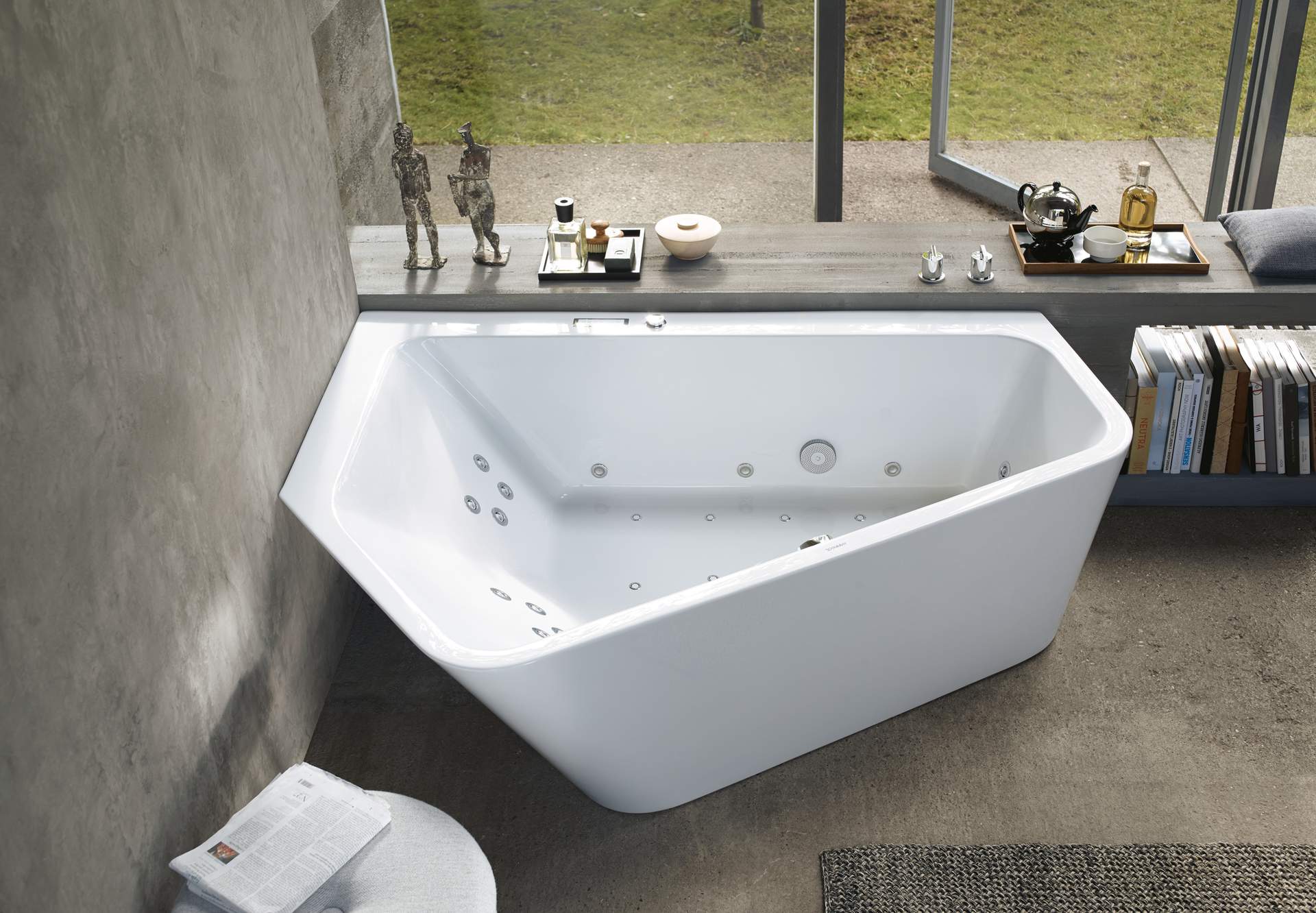 Barrier-free bathroom with height toilet
